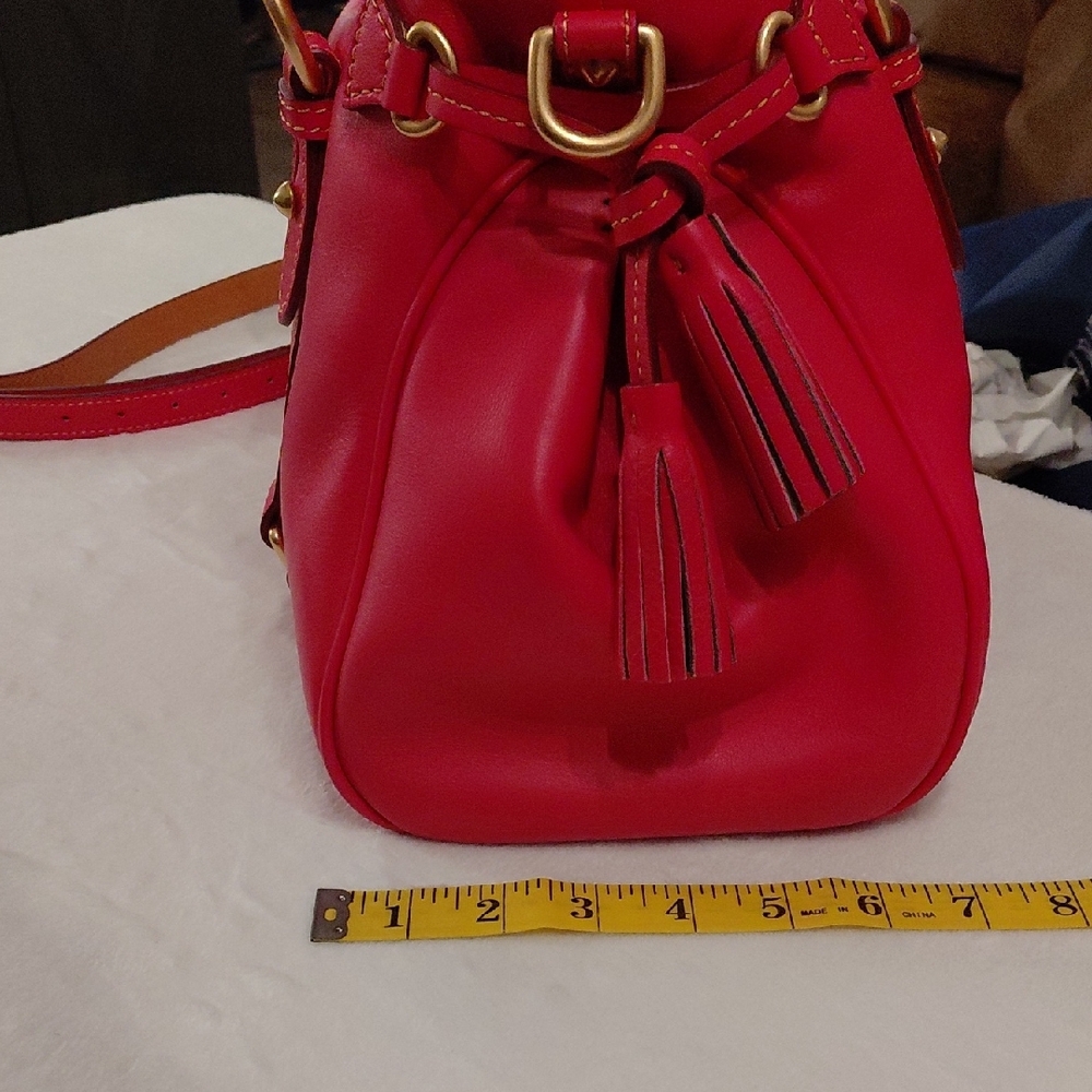 Dooney & Bourke Florentine Satchel In Fuchsia (Large) - Picture 4 of 16